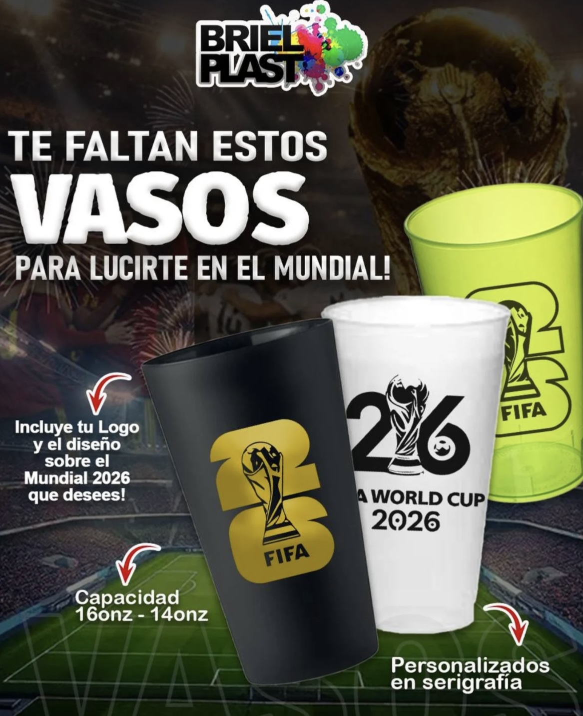 Vasos Mundial 2026